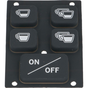 PUSH-BUTTON PANEL MEMBRANE 5 BUTTONS