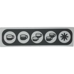 PUSH-BUTTON PANEL MEMBRANE 5 BUTTONS