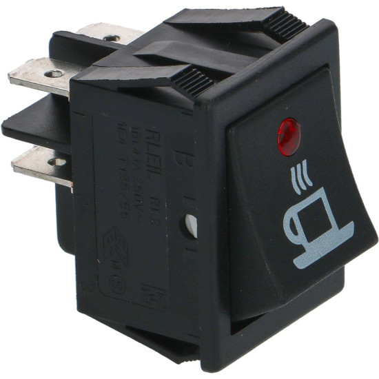 BIPOLAR SWITCH BLACK 16A 250V BIPOLAR SWITCH BLACK 16A 250V