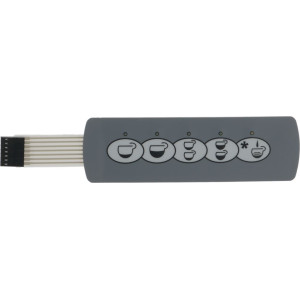 PUSH-BUTTON PANEL MEMBRANE 5 BUTTONS