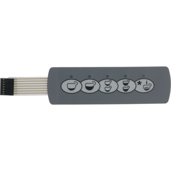 PUSH-BUTTON PANEL MEMBRANE 5 BUTTONS