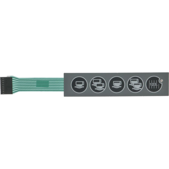 PUSH-BUTTON PANEL MEMBRANE 5 BUTTONS