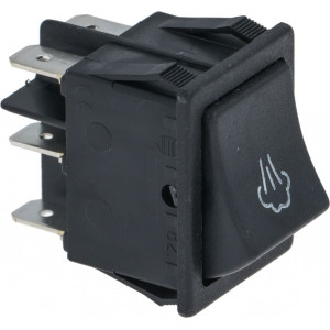 BIPOLAR SWITCH BLACK 16A 250V
