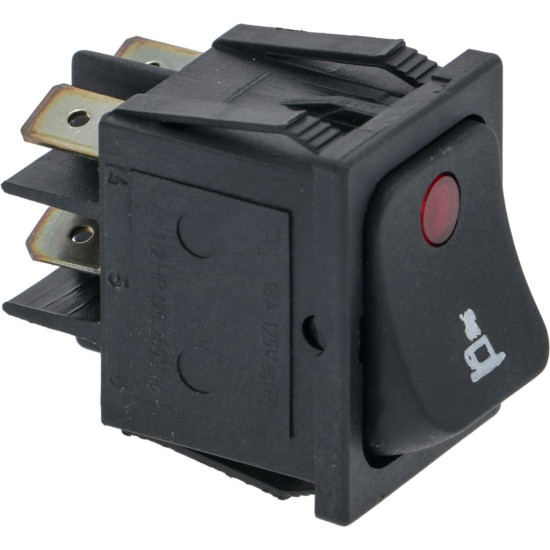 SWITCH 2 POLES BLACK 16A 250V SWITCH 2 POLES BLACK 16A 250V