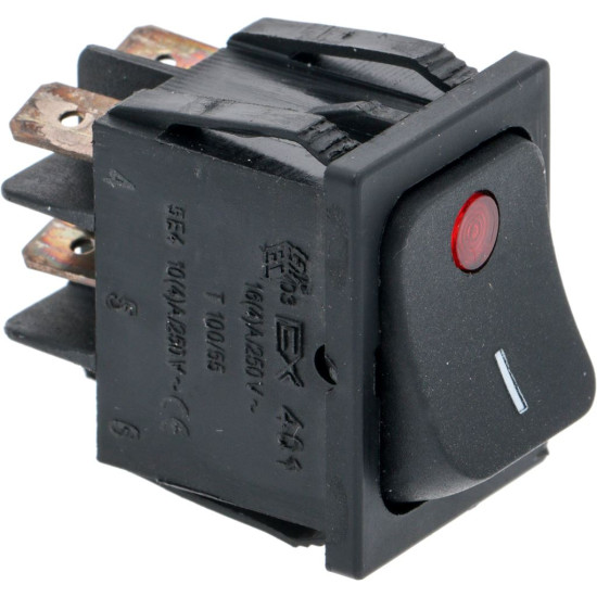 BIPOLAR SWITCH BLACK 16A 250V BIPOLAR SWITCH BLACK 16A 250V
