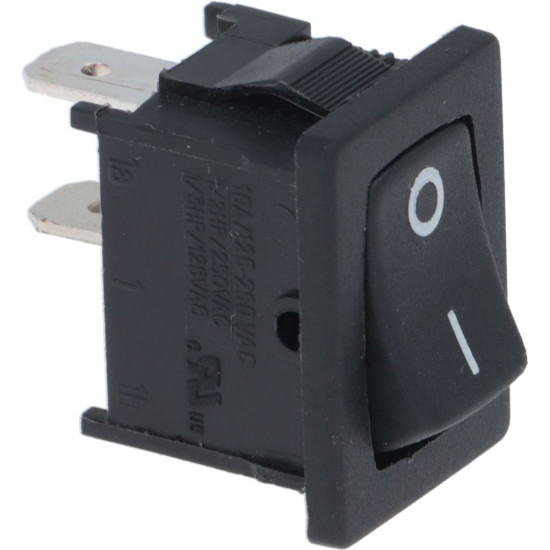 SWITCH SINGLE POLE BLACK 10A 250V SWITCH SINGLE POLE BLACK 10A 250V