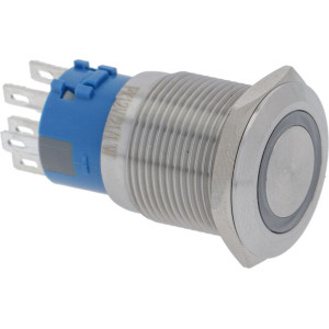 SWITCH TWO-POLE SILVER 12V 21/1W