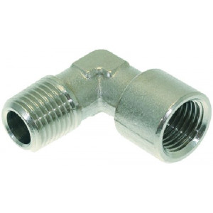 NICHEL PLATED  L-FITTING ϕ 1/4