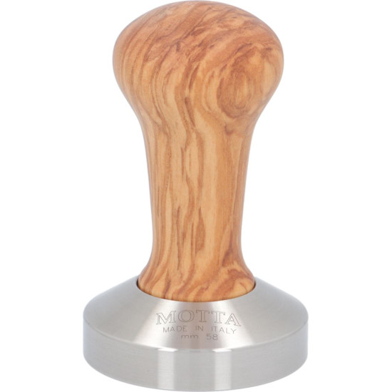 COFFEE TAMPER ULIVE WOOD ST. STEEL ϕ58mm
