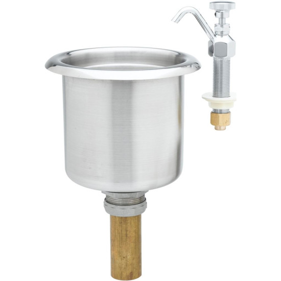 SINK WITH PILLAR TAP