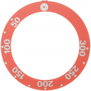 SELF-ADHESIVE KNOB DISC RED 50-300°C