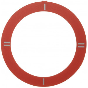 SELF-ADHESIVE KNOB DISC RED I-II-I-II