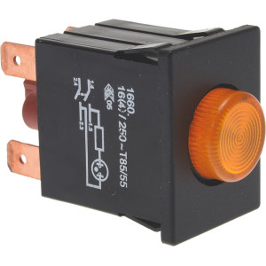 SWITCH 2 POLE ORANGE 16A 250V