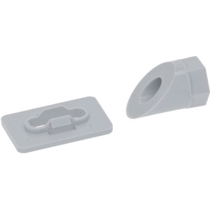 DOOR TIRE ROD RETAINER WITH PLATE