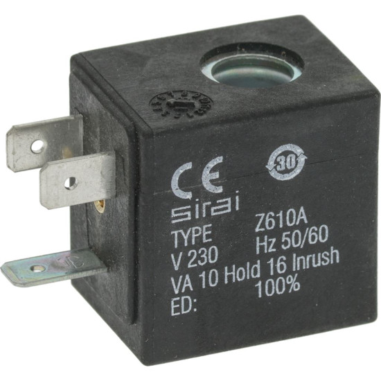 COIL SIRAI Z610A 230V 50/60Hz 6W COIL SIRAI Z610A 230V 50/60Hz 6W