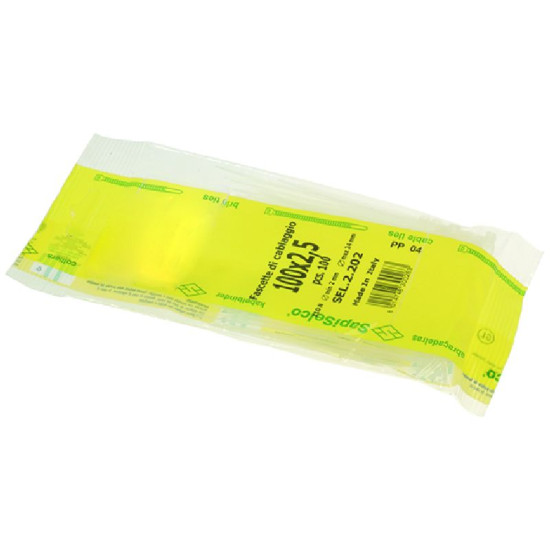 WHITE CLAMP 2.5x100 mm - 100 PCS