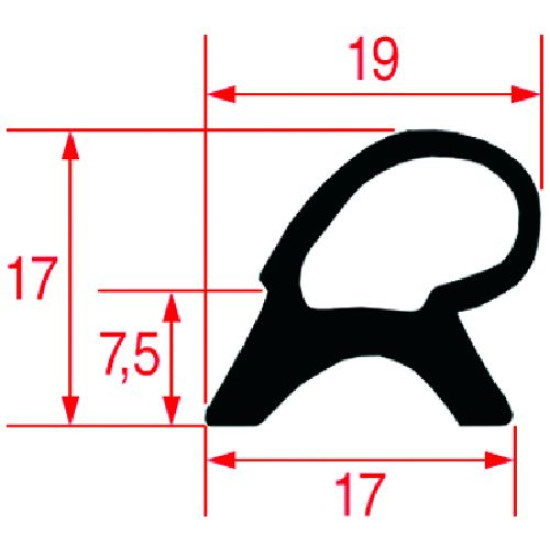 GASKET FOR OVEN DOOR 720x640 mm GASKET FOR OVEN DOOR 720x640 mm
