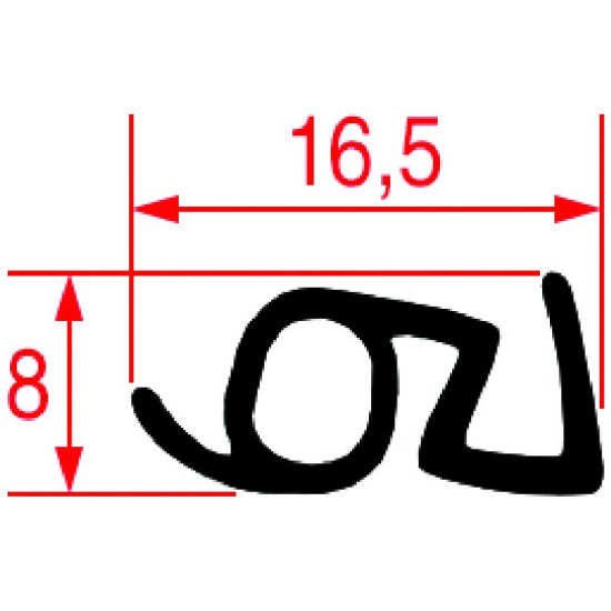 GASKET FOR OVEN DOOR 1500 mm GASKET FOR OVEN DOOR 1500 mm