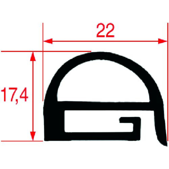 GASKET FOR OVEN DOOR 650x470 mm GASKET FOR OVEN DOOR 650x470 mm