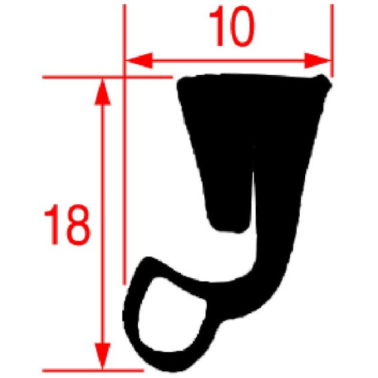 GASKET FOR OVEN DOOR 1140 mm GASKET FOR OVEN DOOR 1140 mm
