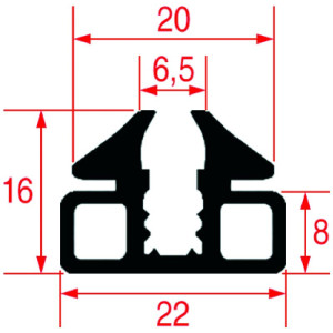 GASKET FOR OVEN GLASS 1400 mm