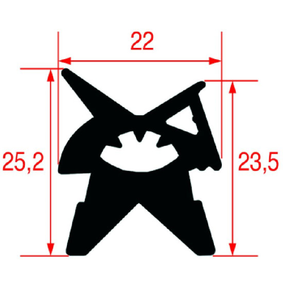 GASKET FOR OVEN DOOR 410x320 mm GASKET FOR OVEN DOOR 410x320 mm