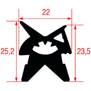 GASKET FOR OVEN DOOR 700x445 mm