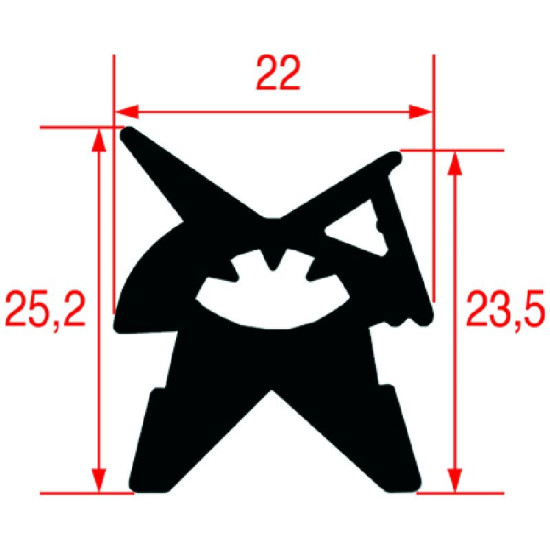 GASKET FOR OVEN DOOR 700x445 mm GASKET FOR OVEN DOOR 700x445 mm