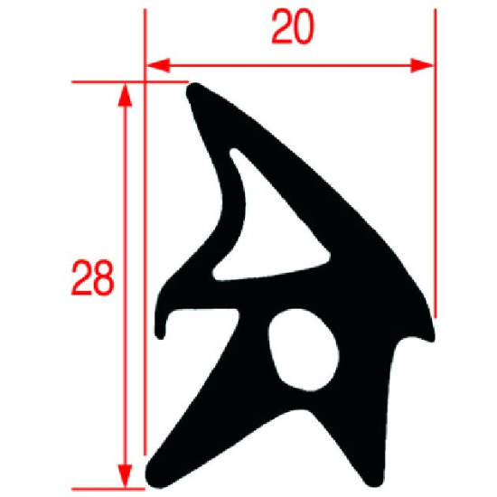 GASKET FOR OVEN DOOR 2820 mm GASKET FOR OVEN DOOR 2820 mm