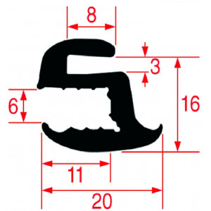 GASKET FOR OVEN GLASS 2000 mm