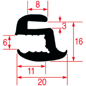 GASKET FOR OVEN GLASS 2010 mm