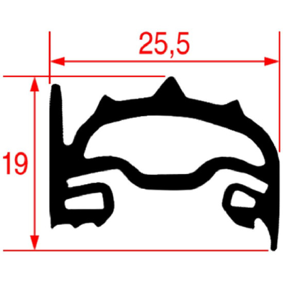 GASKET FOR OVEN DOOR 730x680 mm GASKET FOR OVEN DOOR 730x680 mm