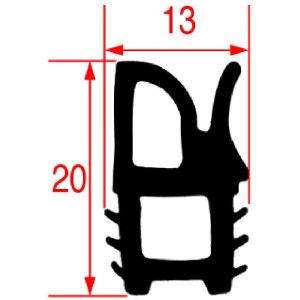 OVEN CARRIAGE GASKET 1000 mm