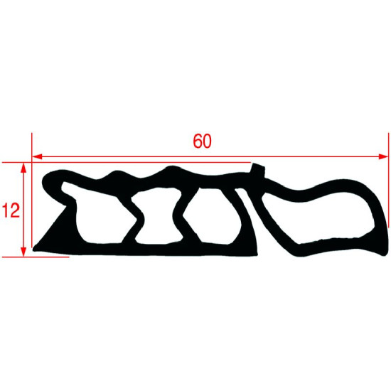 OVEN CARRIAGE GASKET 610 mm OVEN CARRIAGE GASKET 610 mm