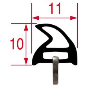 GASKET FOR OVEN DOOR 590x340 mm SMEG 754