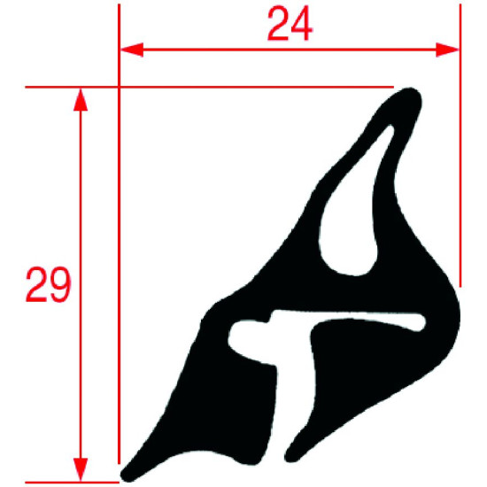 FRAME DOOR GASKET 1640 mm FRAME DOOR GASKET 1640 mm