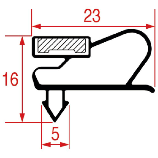 SNAP-IN GASKET 903x637 mm