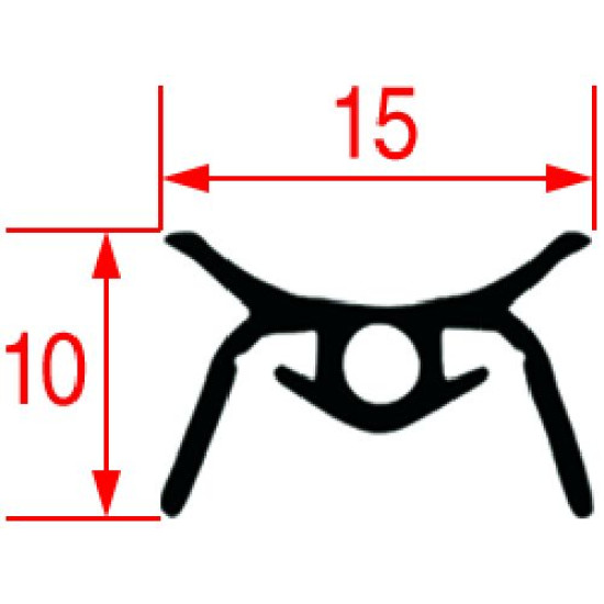 UPPER DOOR GASKET 570 mm UPPER DOOR GASKET 570 mm