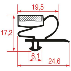 SNAP-IN GASKET 583x386 mm