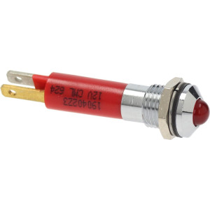 INDICATOR LIGHT LED RED 12V