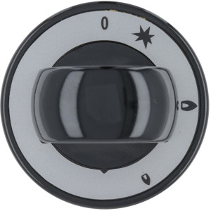 BLACK KNOB ϕ 65 mm SILK-SCREEN PRINTED