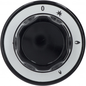 BLACK KNOB ϕ 70 mm SILK-SCREEN PRINTED