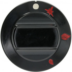 BLACK KNOB ϕ 60 mm SILK-SCREEN PRINTED