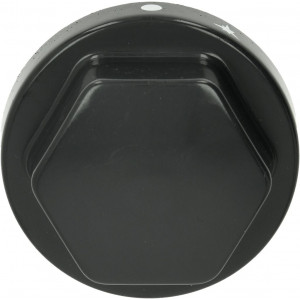 KNOB BLACK ϕ 70 mm SILKSCREEN-PRINTED