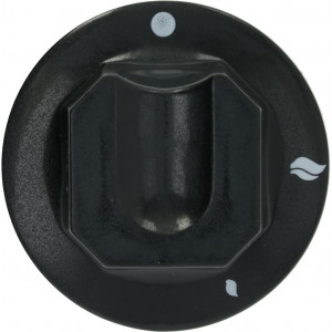 KNOB BLACK ϕ 70 mm SILKSCREEN-PRINTED