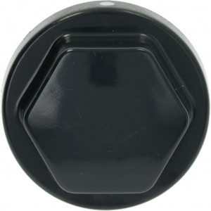 KNOB BLACK ϕ 70 mm SILKSCREEN-PRINTED