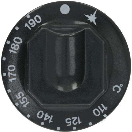 KNOB BLACK ϕ 70 mm 110-190°C