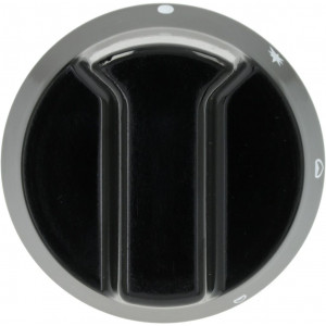 BLACK KNOB ϕ 52 mm SILK-SCREEN PRINTED