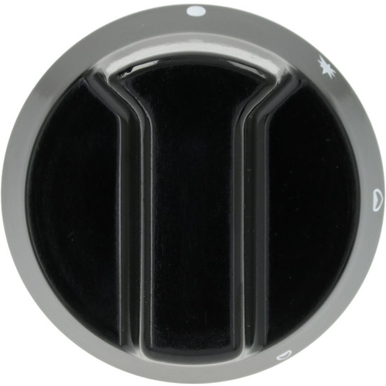 BLACK KNOB ϕ 52 mm SILK-SCREEN PRINTED BLACK KNOB ϕ 52 mm SILK-SCREEN PRINTED