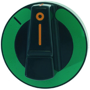 BLACK-GREEN KNOB ϕ 75 mm